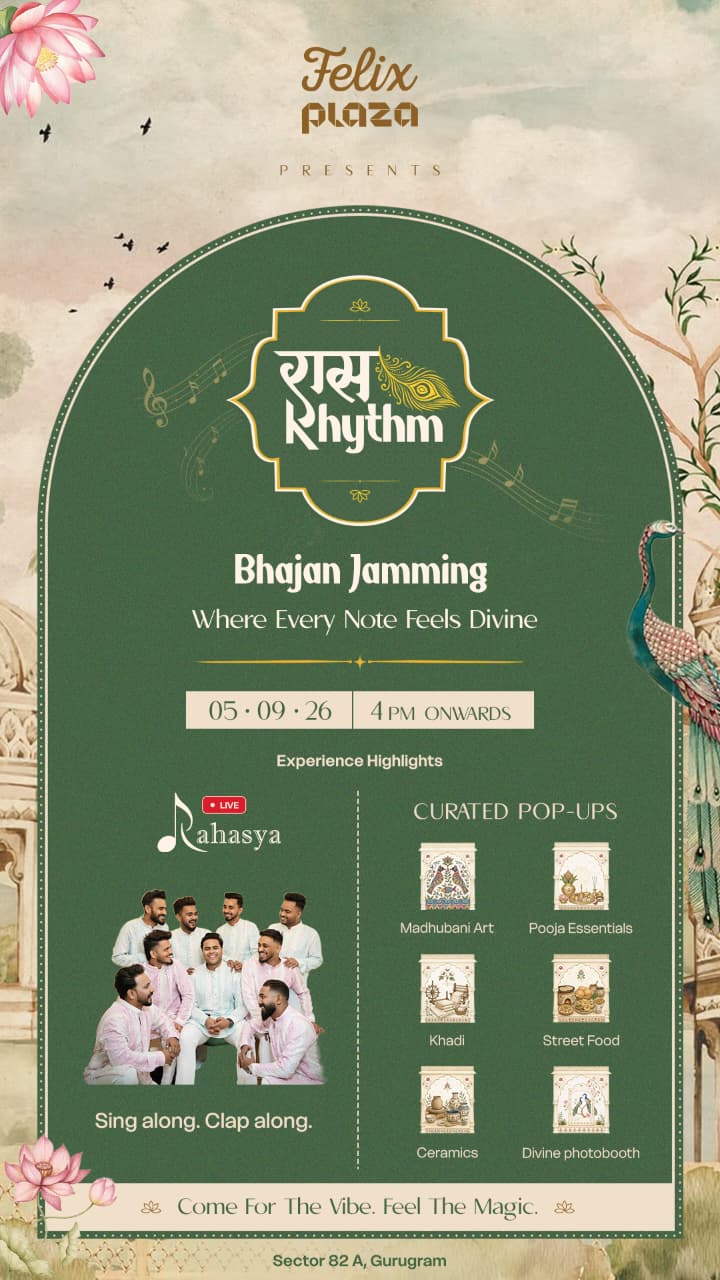 Felix Plaza to Bring Gurugram Together for an Evening of Devotion with Raas Rhythm on September 5